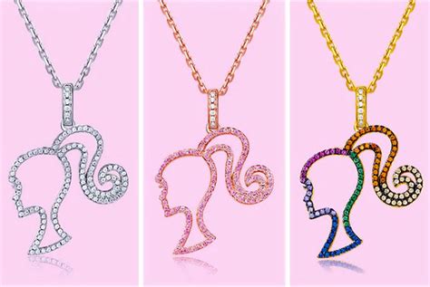 Barbie Inspired Silhouette Necklace Deal Wowcher