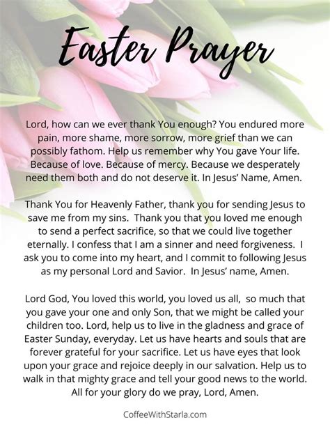 Best catholic dinner prayer from grace before meal in latin with phonetic pronunciation. Easter Prayer in 2020 | Easter prayers, Good prayers, Inspirational prayers