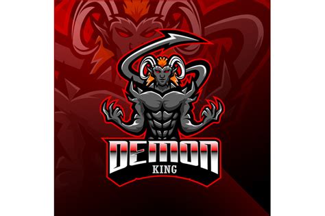 Demon King Esport Mascot Logo By Visink TheHungryJPEG
