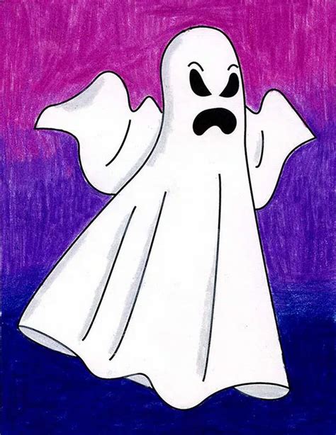 21 Cute Ghost Drawing Ideas How To Draw A Ghost Diyncrafty