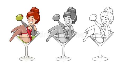 Pin Up Girl Martini Glass Stock Illustrations 9 Pin Up Girl Martini Glass Stock Illustrations