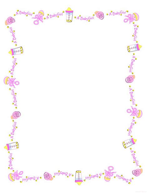8 Best Images of Printable Baby Borders And Backgrounds Free Printable ...