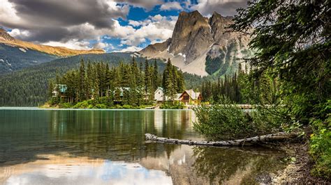 Emerald Lake Yoho National Park Wallpapers Wallpaper Cave