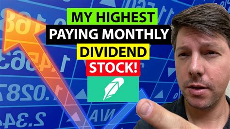 My Highest Paying Monthly Dividend Stock Learn How To Invest In Dividend Stocks Youtube