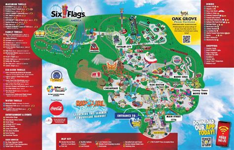 Maps Six Flags America In Bowie Md