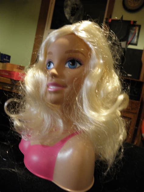 Barbie Mattel Mannequin head 2011 luxurious blonde hair for | Etsy