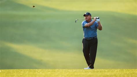 Masters Champion Ian Woosnam Of Wales Plays A Stroke On The No 1 Hole