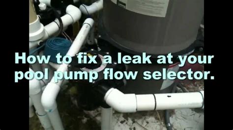 How To Fix A Leak At Your Pool Pump Youtube