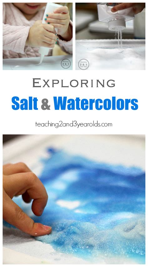 Salt And Watercolor Art A Fun Science Activity At The Art Table For