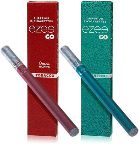 Ezee Go Disposable E Cigarette Tobacco And Menthol Flavour E Liquid
