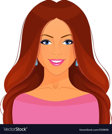 Beautiful And Young Woman Royalty Free Vector Image