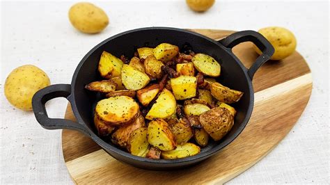Aardappeltjes met spek uit de oven Spek Voedsel ideeën Bijgerechten
