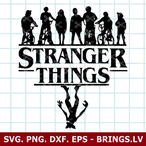 Svg Stranger Things Digital Png Clipart Instant Download Ph