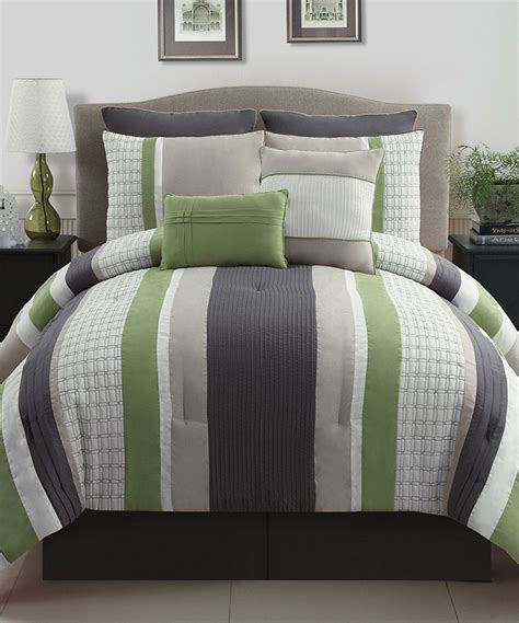 Take A Look At This Green And Gray Madison Queen Comforter Set On Zulily