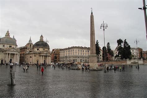 Piazza Del Popolo In Rome Italië Reizen And Reistips