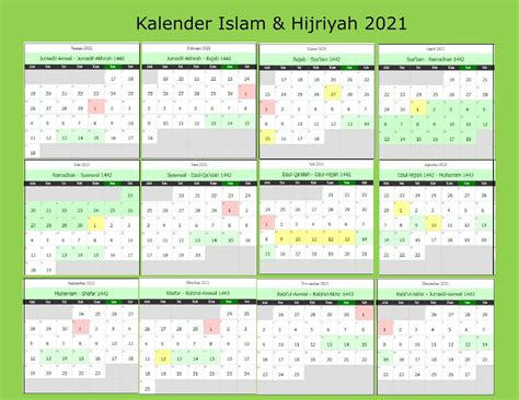 24 Idul Fitri Kalender 2021 Islam