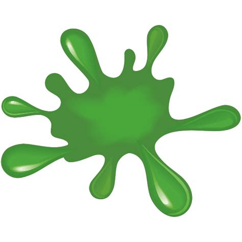 Green Paint Splat Free Svg