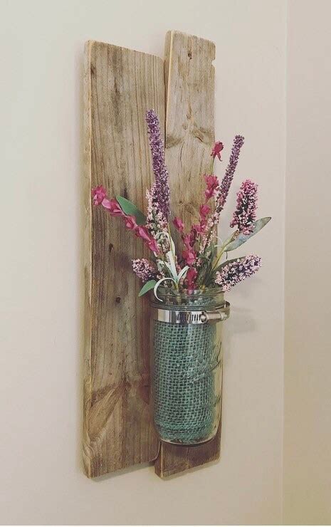 Rustic Wall Vase Made To Order Etsy