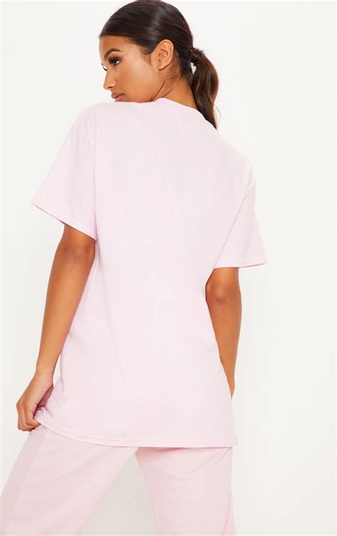 Ultimate Light Pink Oversized T Shirt Prettylittlething Ca