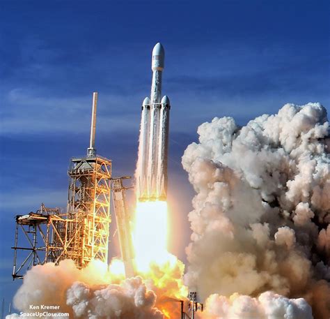 Space Upclose 1st Spacex Falcon Heavy Blastoff 1 Year Later Gallery