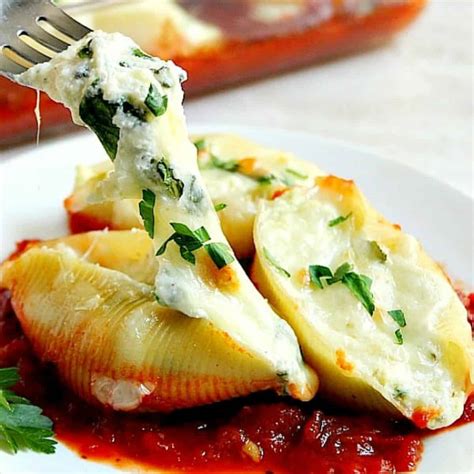 Stuffed Pasta Shells Crunchy Creamy Sweet