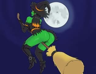 Erotic Halloween Witch Pinup Hot Witch Artwork Luscious Hentai Hot