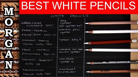 Best White Colored Pencil Review Polychromos Luminance Derwent Etc