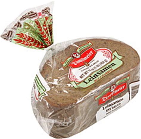 Pumpernickel also has a low glycemic index (less likely to increase in your blood sugar level). Dimpflmeier Rye Bread with Flaxseed 16.0 oz Nutrition Information | ShopWell