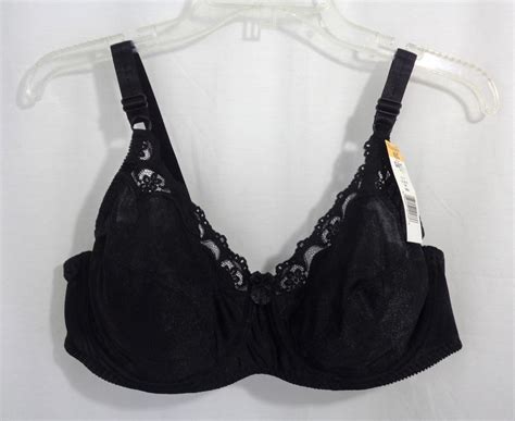New Womens Hanes Black Lace Style G446 Everyday Classic Underwire Bra Size 42c Lace Fashion