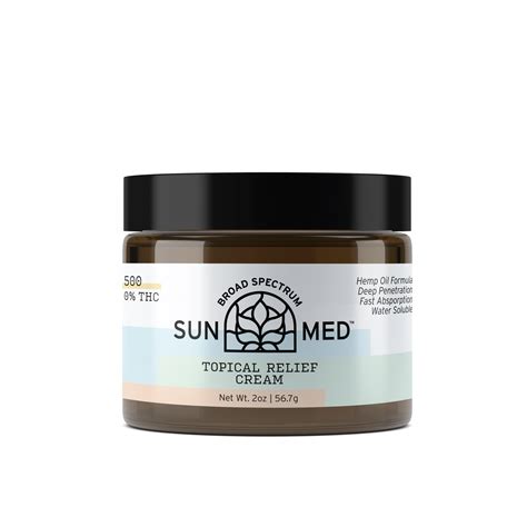 Sunmed Topical Cbd Relief Cream Your Cbd Store Ripon Naturals