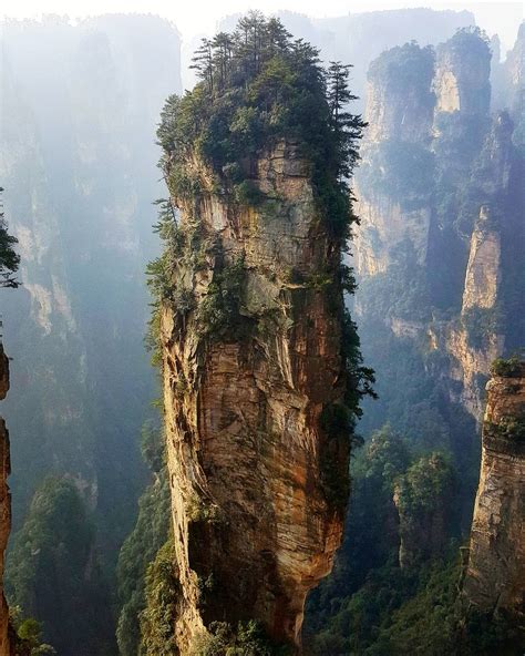 Avatar Mountains Zhangjiajie China Also Known As Inspiration For