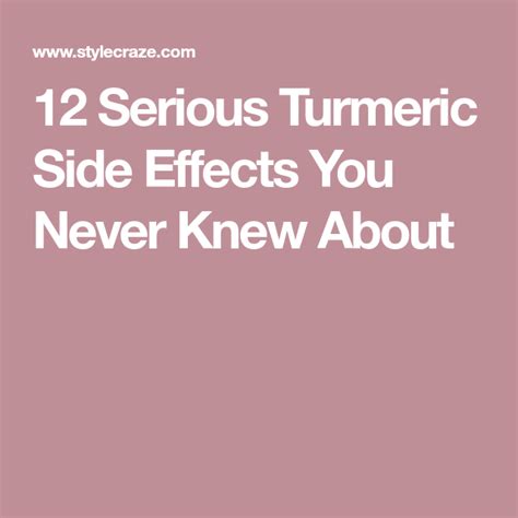 11 Side Effects Of Turmeric How To Prevent Them Turmeric Side