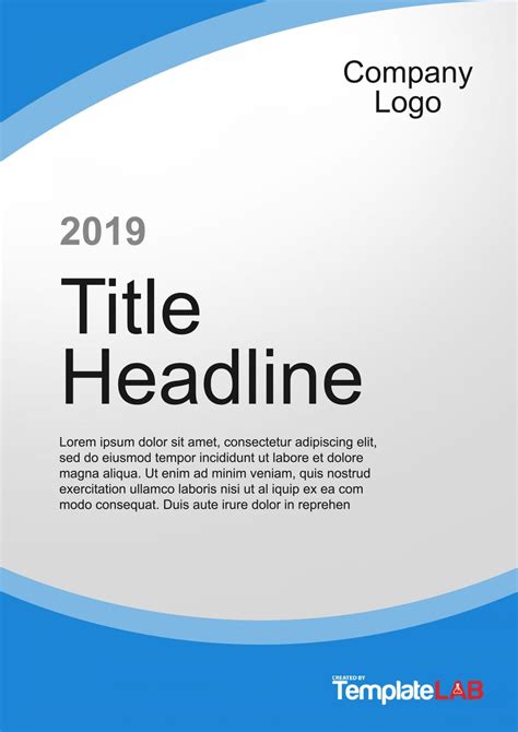 Front Page Free Cover Page Design Ms Word Cover Page Templates Free