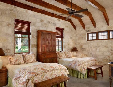 19 Elegant Stone Wall Bedroom Design Ideas