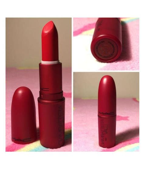 Mac Imported Lipstick Matte Finish Brave Red 3 Gm Buy Mac Imported