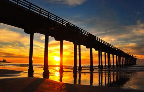 Sunset At Scripps Pier I Went With The Pacific Photographi Flickr