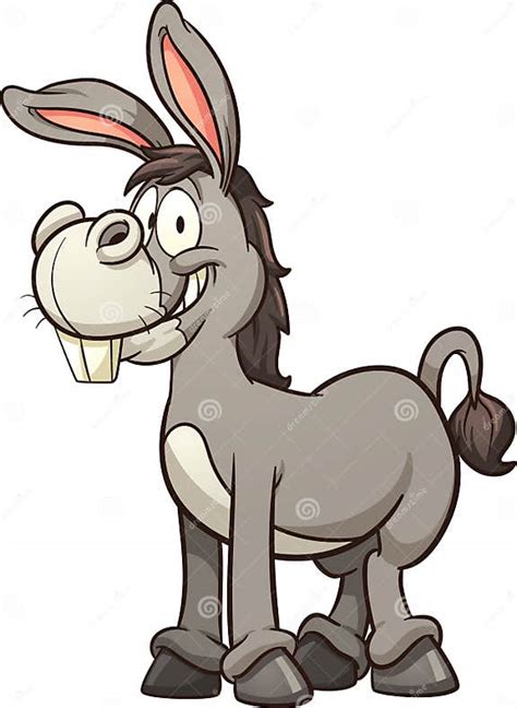Cartoon Donkey Stock Vector Illustration Of Clip Character 58177226