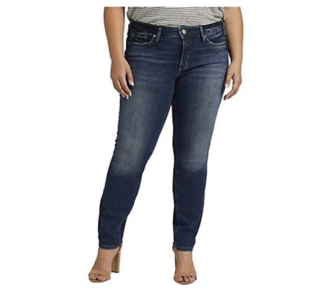 Silver Jeans Co Plus Size Suki Straight Leg Jean Ekc343