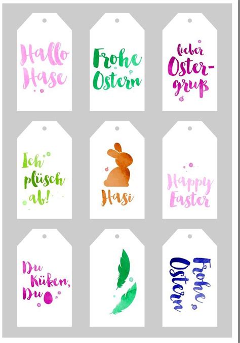 Egal ob du alleine wohnst, in einer wg oder mit deiner familie: Free download Easter tags - Osteranhänger von EDEKA ...