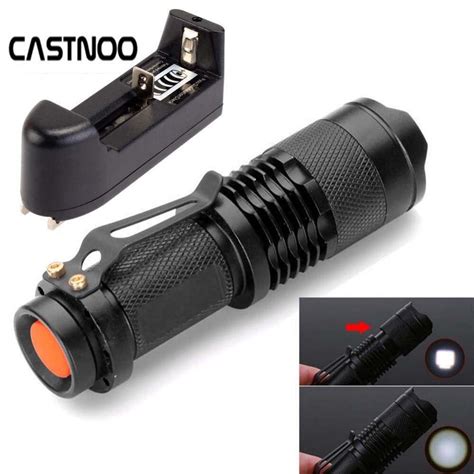 Castnoo Led Flashlight Portable Mini Led Torch 1200lm Q5 Aluminum Alloy