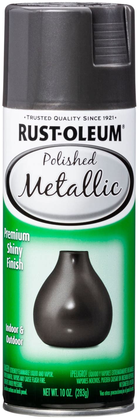 Rust Oleum Specialty 6 Pack Gloss Gunmetal Gray Metallic Spray Paint