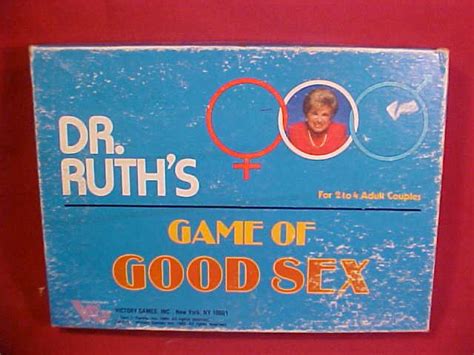 1985 Dr Ruths Game Of Sex Board Game