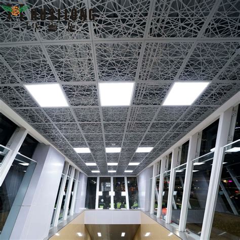 Metal False Ceiling Aluminum Perforated Ceiling Tiles Artistic