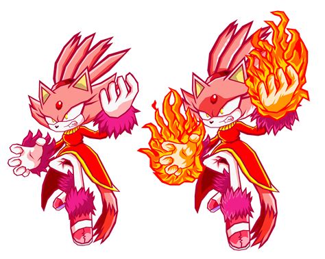 Remake Burning Blaze Sonic Battle By Cerberean On Deviantart