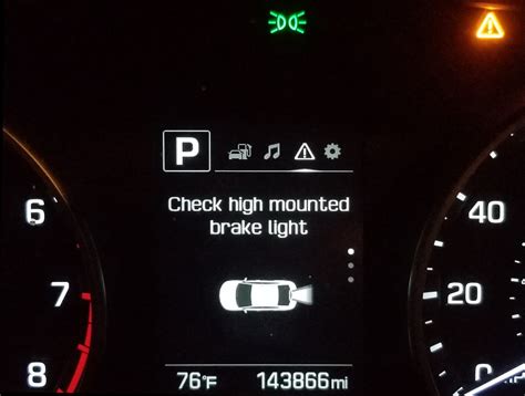 Check High Mount Brake Light Hyundai Elantra