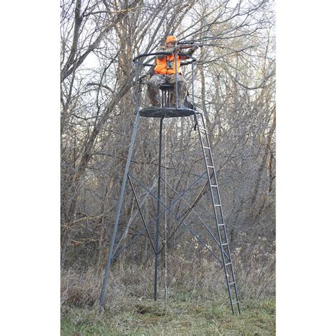 Guide Gear 15 Woodsman Rotating Tripod Deer Stand 177511 Tower