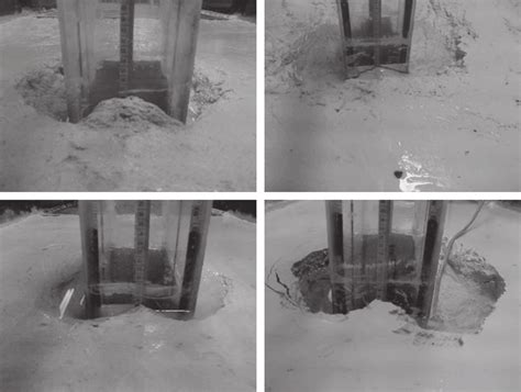 Comparison Of The Photographs Of The Equilibrium Scour Hole For A