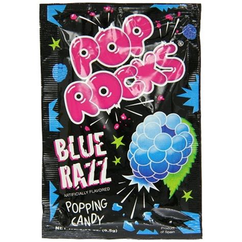 Pop Rocks Blue Razz Popping Candy Pack Of 24