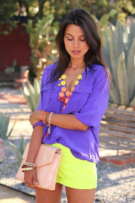 Fashionable Summer Bright Color Outfits Ideas For Women 13 Colourful Outfits Fashion Style