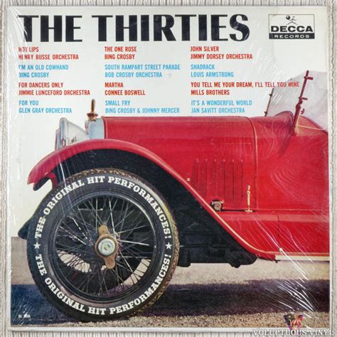 Various The Thirties The Original Hit Performances Vinyl Lp Compilation Mono